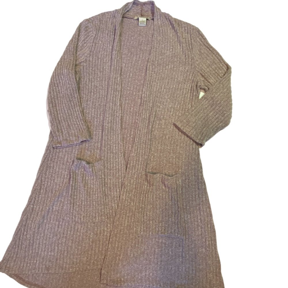 Belah & Codey Mauve Cardigan Sweater - Long - Size Large